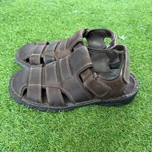 Vtg Y2K Skechers Mens Brown‎ Leather Fisherman Sandals Size 10 Casual Shoes
